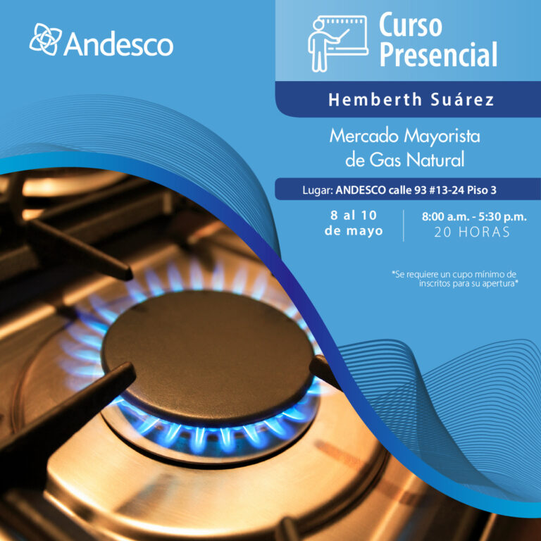 Curso Presencial Mercado Mayorista De Gas Natural Andesco 2280